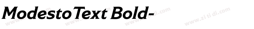 ModestoText Bold字体转换